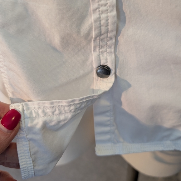 Eddie Bauer Women’s 100% Cotton White Shirt Button-Up Size M - Picture 9 of 16
